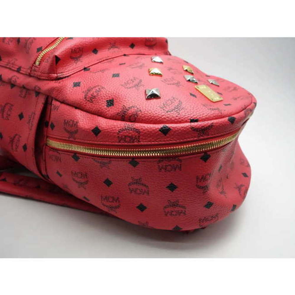 Mcm Rucksack Backpack Studs Pink - image 4